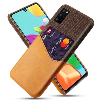 Capa com Slot para Cartões KSQ para Samsung Galaxy A41 - Castanho
