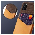 Capa com Slot para Cartões KSQ para Samsung Galaxy A41 - Castanho