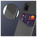 Capa com Slot para Cartões KSQ para Samsung Galaxy A41 - Cinzento