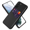 Capa com Porta-Cartões KSQ para Samsung Galaxy S22+ 5G - Preto