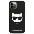 Capa de Silicone Karl Lagerfeld Choupette para iPhone 12/12 Pro