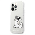 Capa Transparente Karl Lagerfeld para iPhone 13 Pro Max - Choupette a Comer