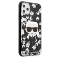 Capa em TPU Karl Lagerfeld Flower iPhone 11 Pro Max - Preto