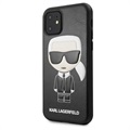 Capa Karl Lagerfeld Ikonik para iPhone 11 - Preta