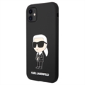 Capa em Silicone Karl Lagerfeld Ikonik para iPhone 11 - Preto