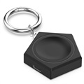 Porta-chaves com Carregador Sem-Fios Apple Watch 7/SE/6/5/4/3/2/1 - Preto