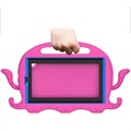 Capa Infantil à Prova de Choques para Samsung Galaxy Tab A7 Lite - Cor-de-Rosa-Choque