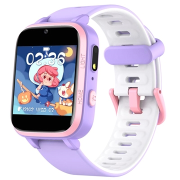 Smartwatch Infantil à Prova d\'Água Y90 Pro com Câmera Dupla (Embalagem aberta - Excelente) - Roxo