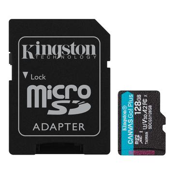 Cartão de memória microSDXC Kingston Canvas Go! Plus microSDXC da Kingston com adaptador SDCG3/128GB - 128GB