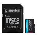 Cartão de memória microSDXC Kingston Canvas Go! Plus microSDXC da Kingston com adaptador SDCG3/256GB - 256GB