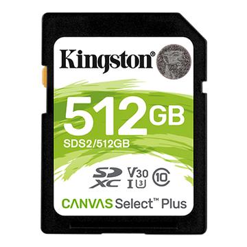 Cartão de memória Kingston Canvas Select Plus SDXC SDS2 - 512GB