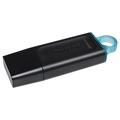 Pen USB Kingston DataTraveler Exodia - 64GB - Verde-Azulado / Preto