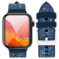 Bracelete Kingxbar Crystal Fabric para Apple Watch 7/SE/6/5/4/3/2/1 - 41mm/40mm/38mm - Azul