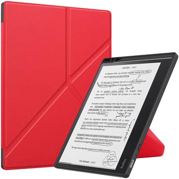 Bolsa Fólio Origami Stand para Kobo Elipsa 2E - Vermelho