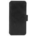 Bolsa Carteira de Pele Krusell PhoneWallet para Samsung Galaxy S21 FE 5G - Preto