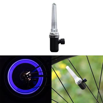 LEADBIKE LD58 Luz de raio de roda de bicicleta brilhante à prova de água Lâmpada LED fria de bicicleta Decoração de luz de veludo - Azul