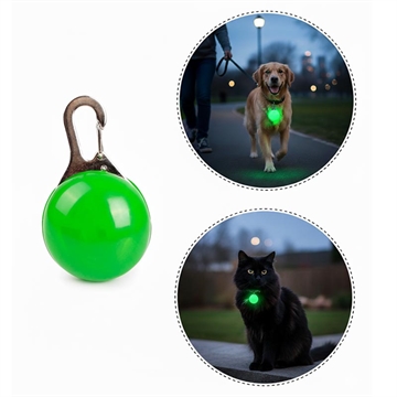Pingente de coleira LED luminosa para animais de estimação - Luz de segurança anti-perda para cães e gatos