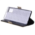 Bolsa tipo Carteira Lace Pattern para Samsung Galaxy A41 - Preta