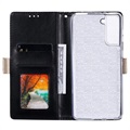 Bolsa tipo Carteira Lace Pattern para Samsung Galaxy S21 FE 5G - Preta