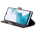 Bolsa tipo Carteira Lace Pattern para Samsung Galaxy A23 - Preto