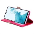 Bolsa tipo Carteira Lace Pattern para Samsung Galaxy A23 - Cor-de-Rosa Forte