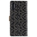 Bolsa tipo Carteira Lace Pattern para Samsung Galaxy A32 5G/M32 5G - Preto