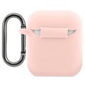Capa de Silicone Líquido Lacoste para AirPods / AirPods 2 - Cor-de-Rosa