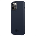 Capa de Silicone Líquido Lacoste para iPhone 13 Pro - Azul
