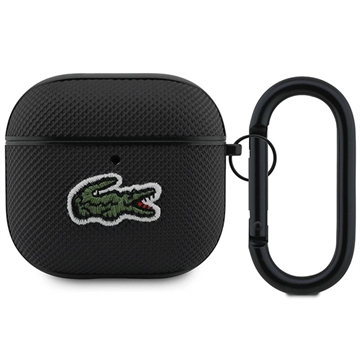 Capa AirPods 4 Lacoste Petit Pique Croc Logo Patch - Preto