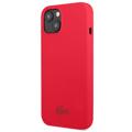 Capa de Silicone Líquido Lacoste para iPhone 13 - Vermelho