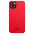 Capa de Silicone Líquido Lacoste para iPhone 13 - Vermelho