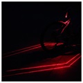 Luz Laser Traseira de Bicicleta & Ponteiro Laser - IPX5 - Vermelho