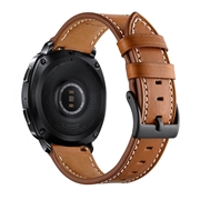 Bracelete de Pele para Samsung Galaxy Watch4/Watch4 Classic/Watch5/Watch6 - 20mm - Castanho