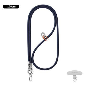 Cordão para telemóvel universal e elegante da Leeu Design - 120cm, 6mm - Azul-marinho