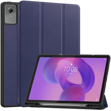 Capa Smart Folio Série Tri-Fold para Lenovo Idea Tab Plus - Azul Escuro