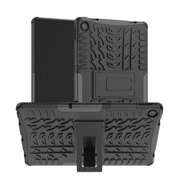 Capa Híbrida Antiderrapante com Suporte para Lenovo Tab M10 Plus Gen 3 - Preto
