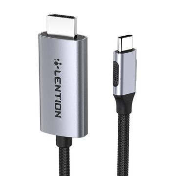 Lention CU707 Cabo USB-C para HDMI 2.0 4K60Hz/1Gbps - 3m - Cinzento
