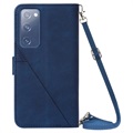 Bolsa Tipo Carteira Line para Samsung Galaxy S20 FE - Azul