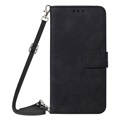 Bolsa Tipo Carteira Line para Samsung Galaxy S22 5G - Preto