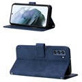 Bolsa Tipo Carteira Line para Samsung Galaxy S22 5G - Azul