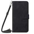 Bolsa tipo Carteira Line para Samsung Galaxy S22 Ultra 5G - Preto