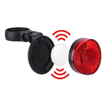 Reflectores de bicicleta Lippa com suporte AirTag 1/2/Smart Finder - Vermelho