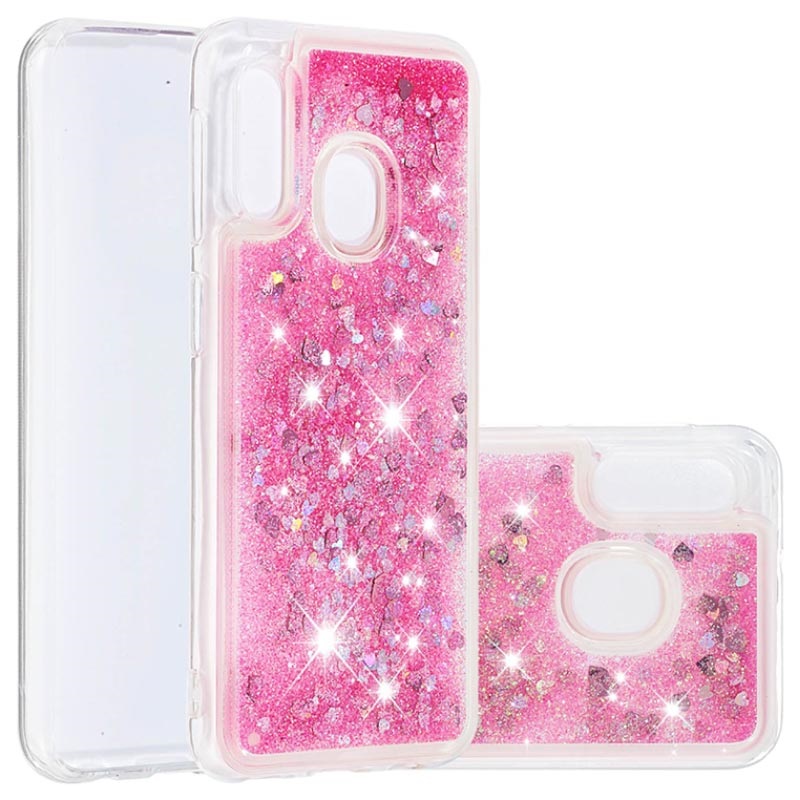 Capa de TPU Liquid Glitter Series para Samsung Galaxy A20e