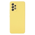 Capa de silicone líquido para Samsung Galaxy A33 5G - Amarelo