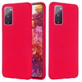 Capa de Silicone Líquido para Samsung Galaxy S20 FE 5G - Vermelho