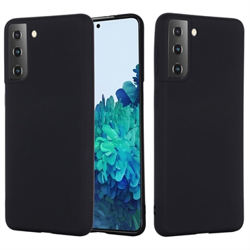 Capa de Silicone Líquido para Samsung Galaxy S21 5G - Preta