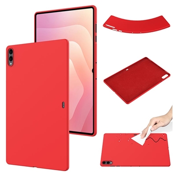 Capa de silicone líquida para Samsung Galaxy Tab S11 Ultra - Vermelho