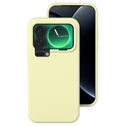 Capa de silicone líquida para Xiaomi 17 Pro Max - Amarelo