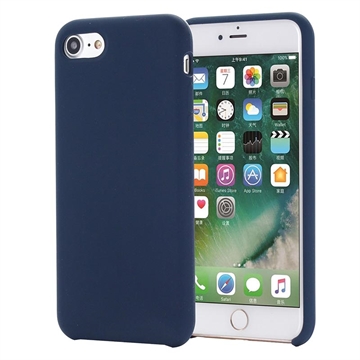 Capa de silicone líquido para iPhone 7/8/SE (2020)/SE (2022) - Azul Escuro