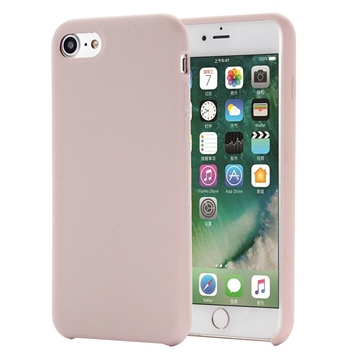 Capa de silicone líquido para iPhone 7/8/SE (2020)/SE (2022) - Cor-de-Rosa